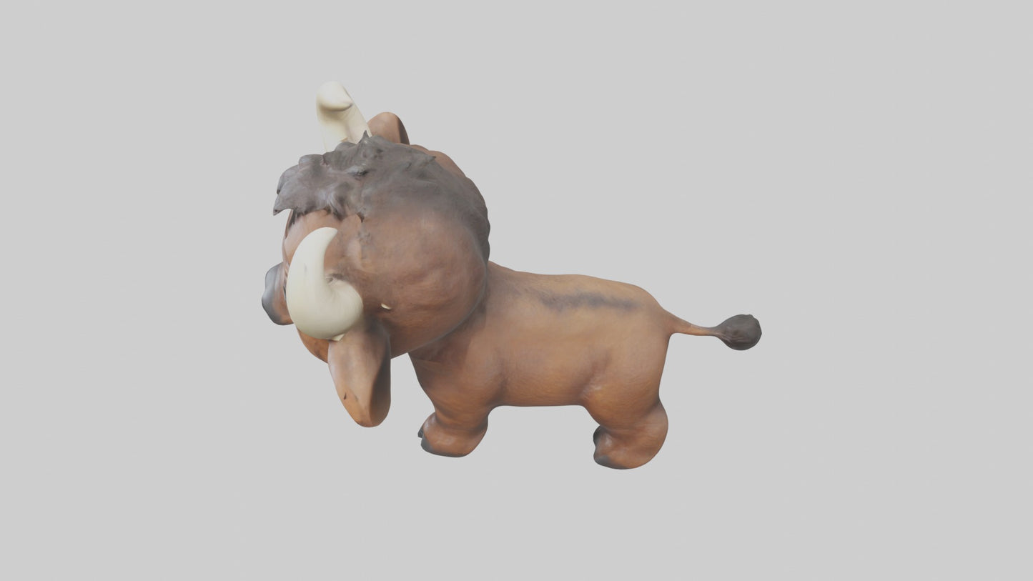3D model Babybuffalo Model 1 VR / AR / low-poly
