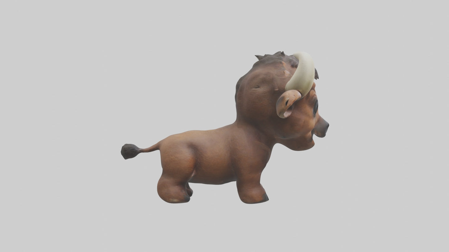 3D model Babybuffalo Model 1 VR / AR / low-poly