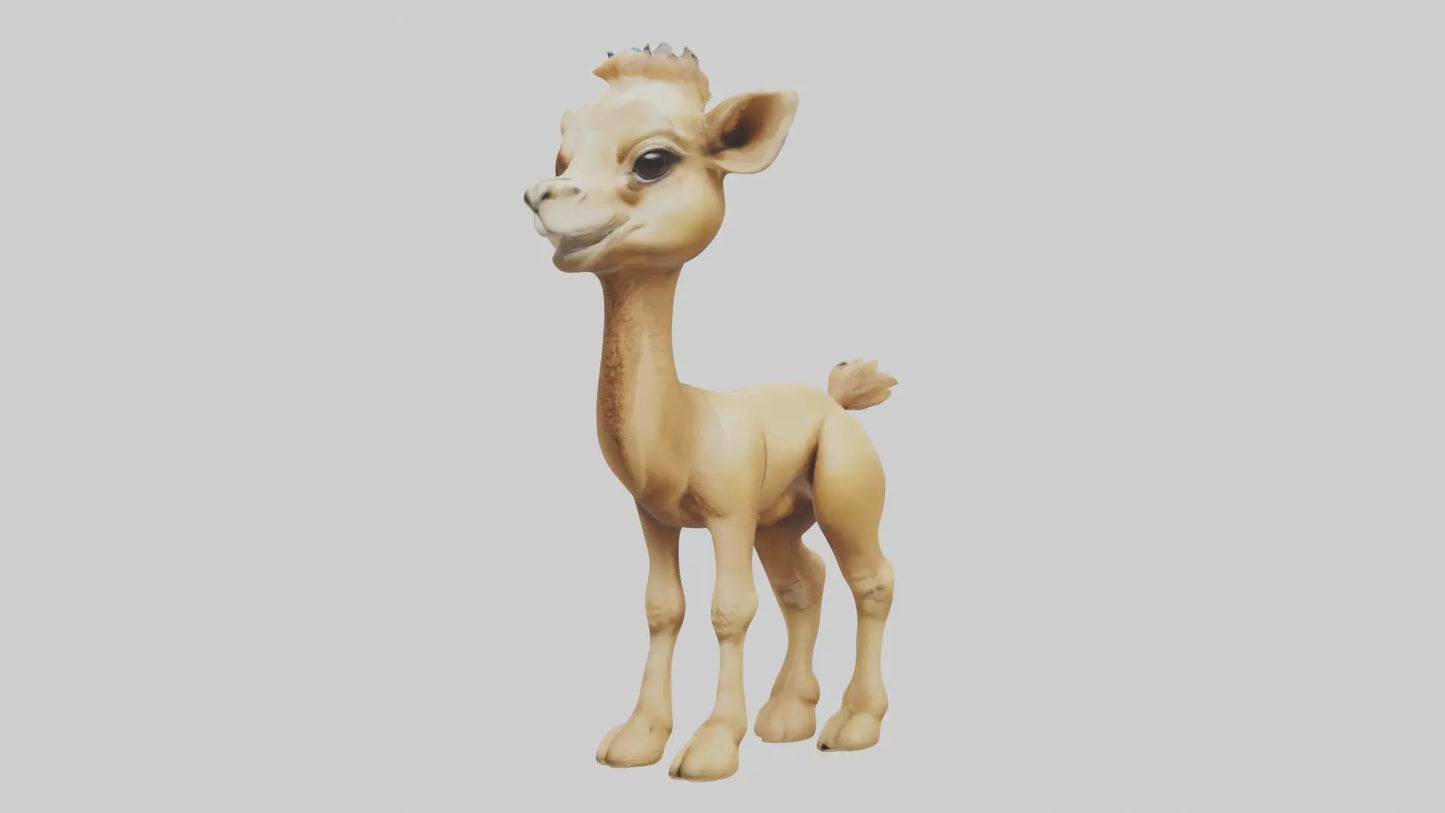 3D model Babycamel Model 1 VR / AR / low-poly