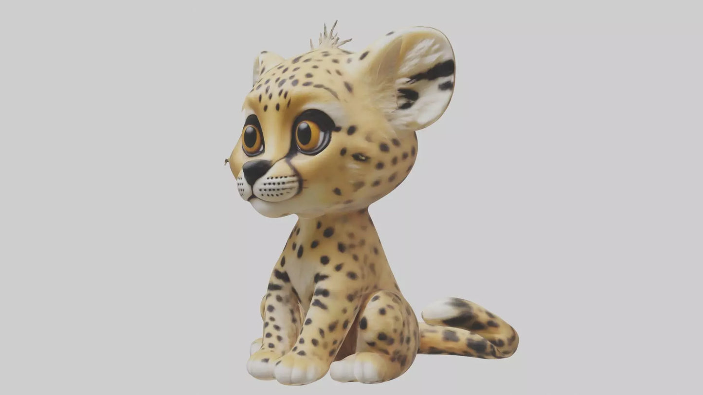 3D model Babycheetah Model 1 VR / AR / low-poly