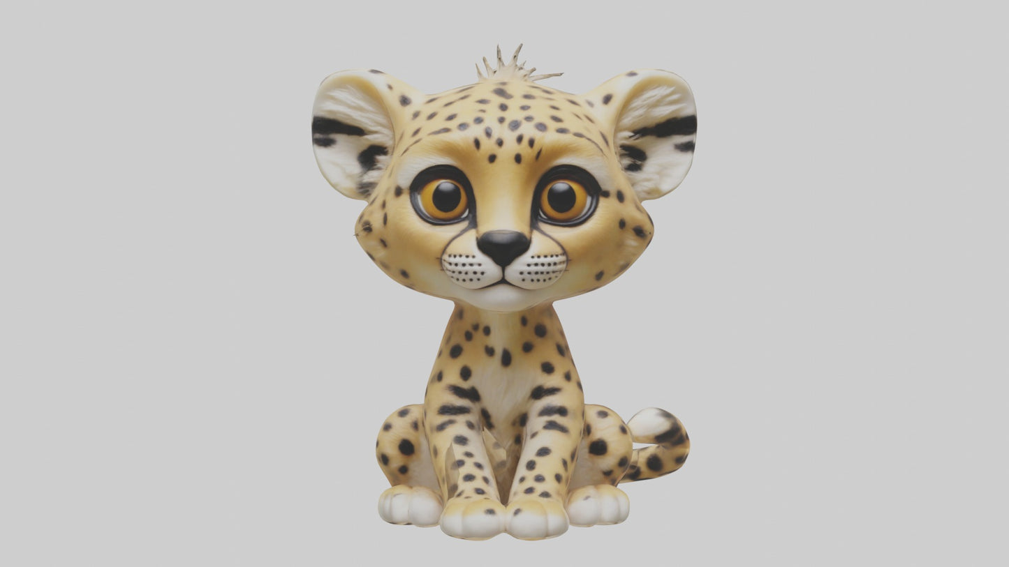 3D model Babycheetah Model 1 VR / AR / low-poly
