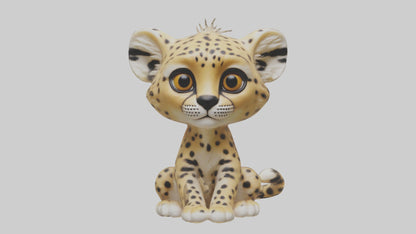 3D model Babycheetah Model 1 VR / AR / low-poly