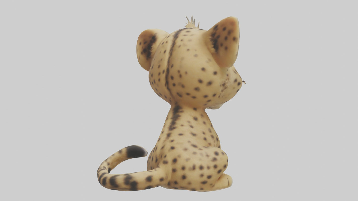 3D model Babycheetah Model 1 VR / AR / low-poly