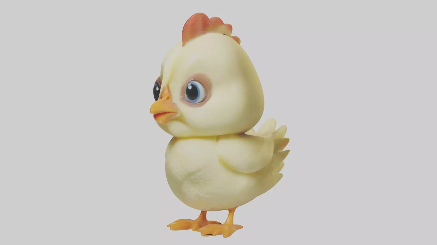 3D model Babychicken Model 1 VR / AR / low-poly