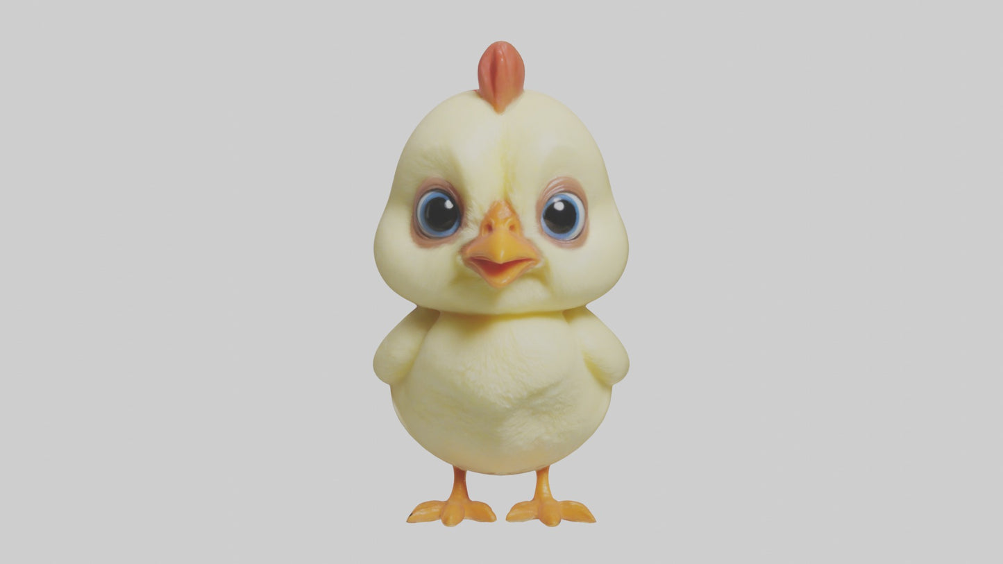 3D model Babychicken Model 1 VR / AR / low-poly