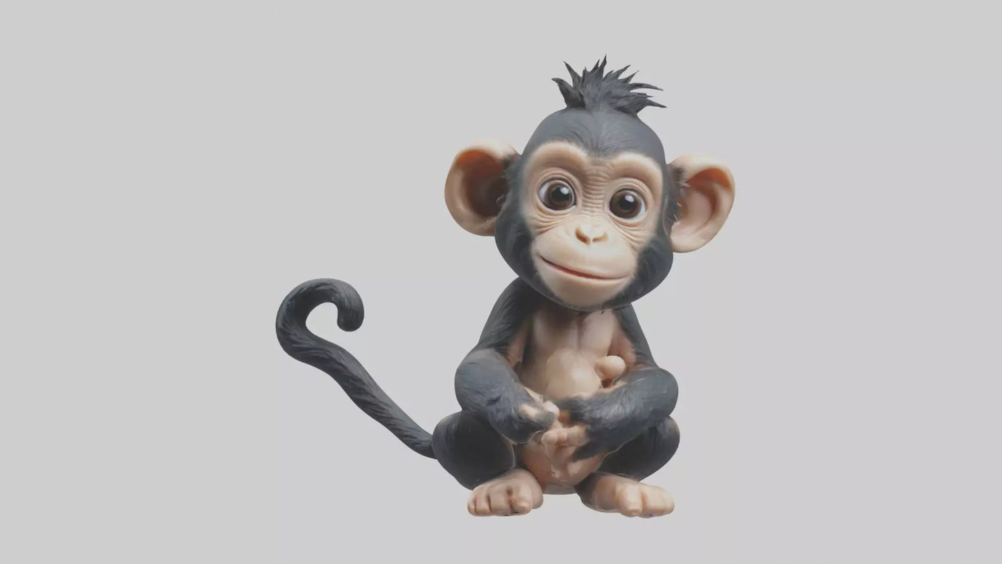 3D model Babychimpanzee Model 1 VR / AR / low-poly