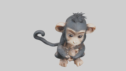 3D model Babychimpanzee Model 1 VR / AR / low-poly
