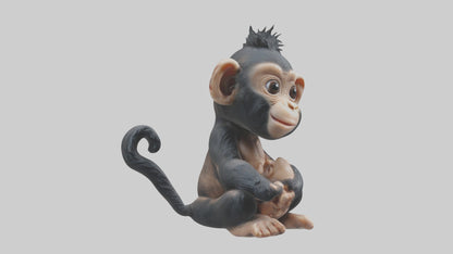 3D model Babychimpanzee Model 1 VR / AR / low-poly