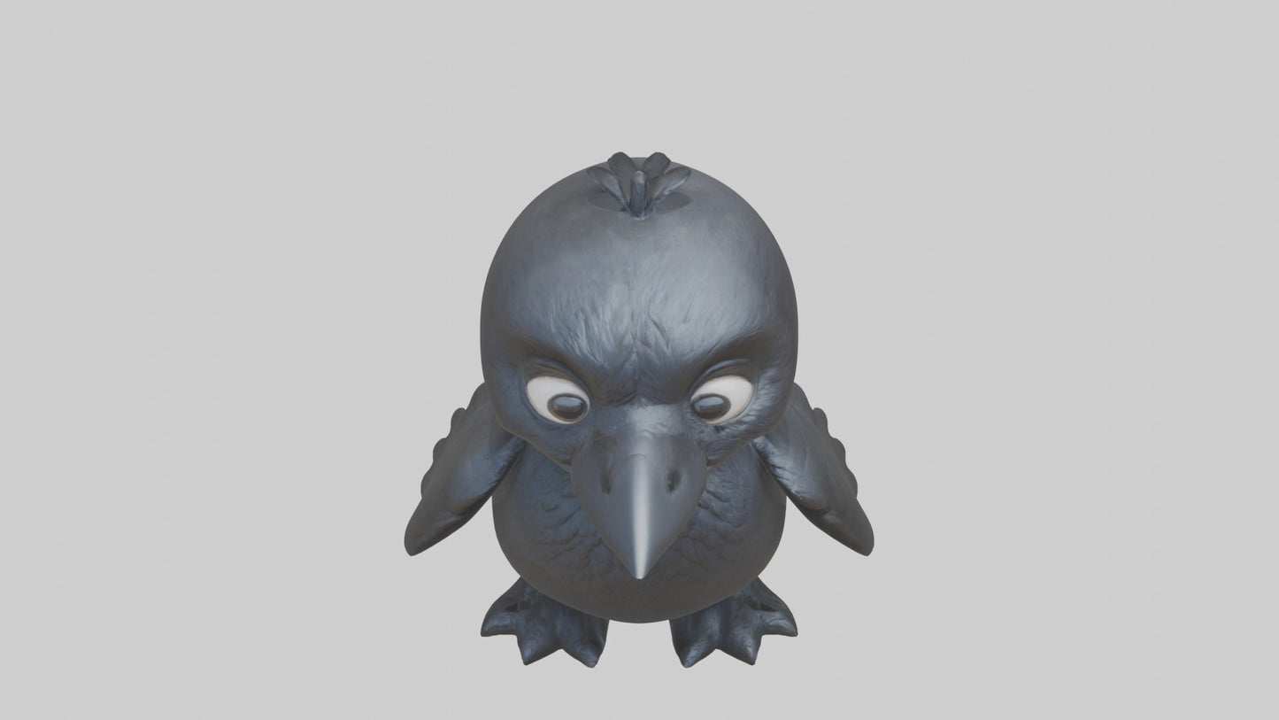 3D model Babycrow Model 1 VR / AR / low-poly