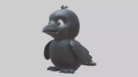 3D model Babycrow Model 1 VR / AR / low-poly