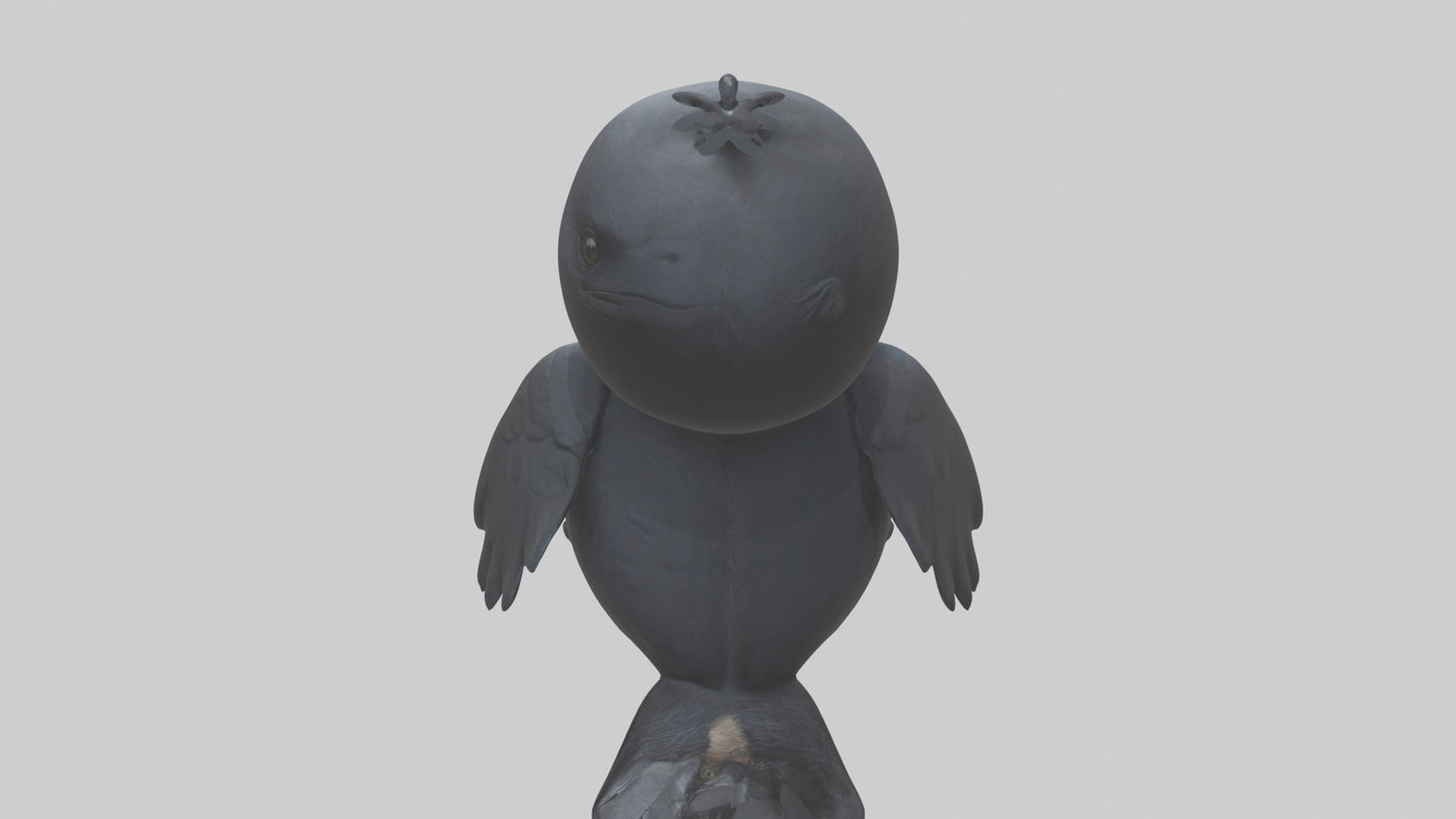 3D model Babycrow Model 1 VR / AR / low-poly