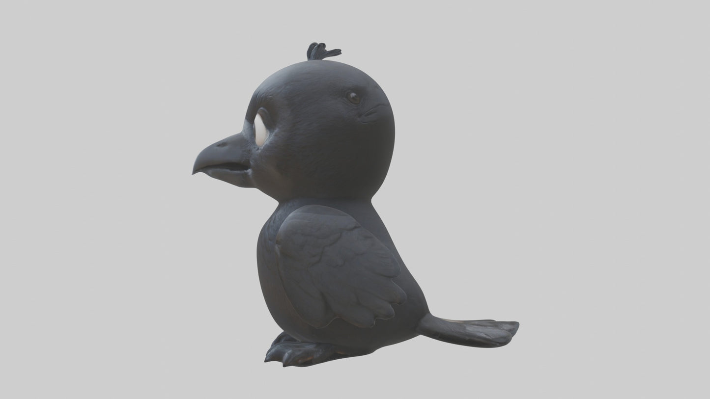 3D model Babycrow Model 1 VR / AR / low-poly
