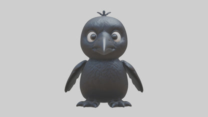 3D model Babycrow Model 1 VR / AR / low-poly