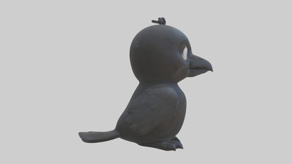 3D model Babycrow Model 1 VR / AR / low-poly