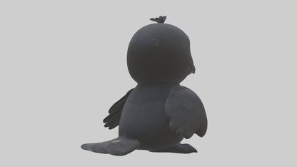 3D model Babycrow Model 1 VR / AR / low-poly