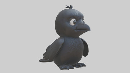 3D model Babycrow Model 1 VR / AR / low-poly