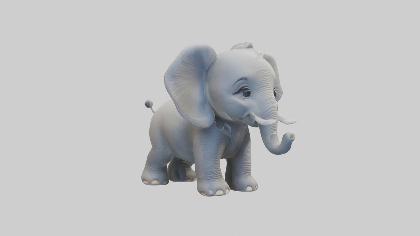 3D model Babyelephant Model 1 VR / AR / low-poly