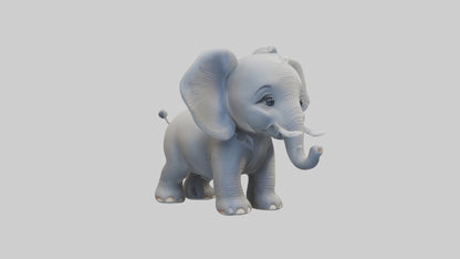 3D model Babyelephant Model 1 VR / AR / low-poly
