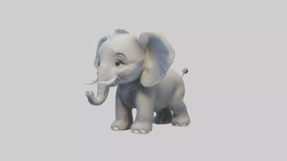 3D model Babyelephant Model 1 VR / AR / low-poly