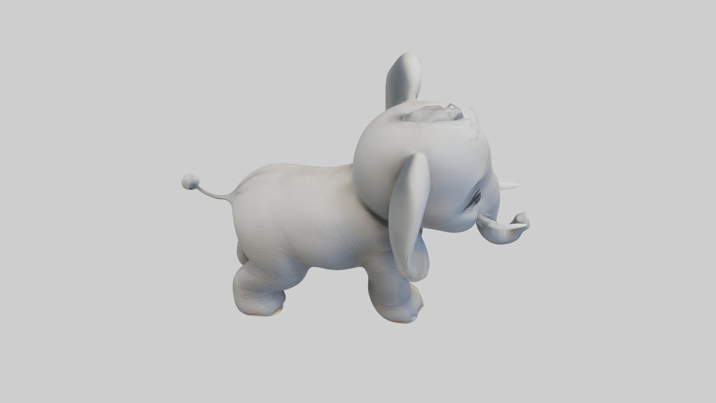 3D model Babyelephant Model 1 VR / AR / low-poly