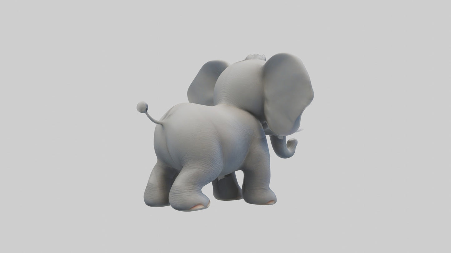 3D model Babyelephant Model 1 VR / AR / low-poly