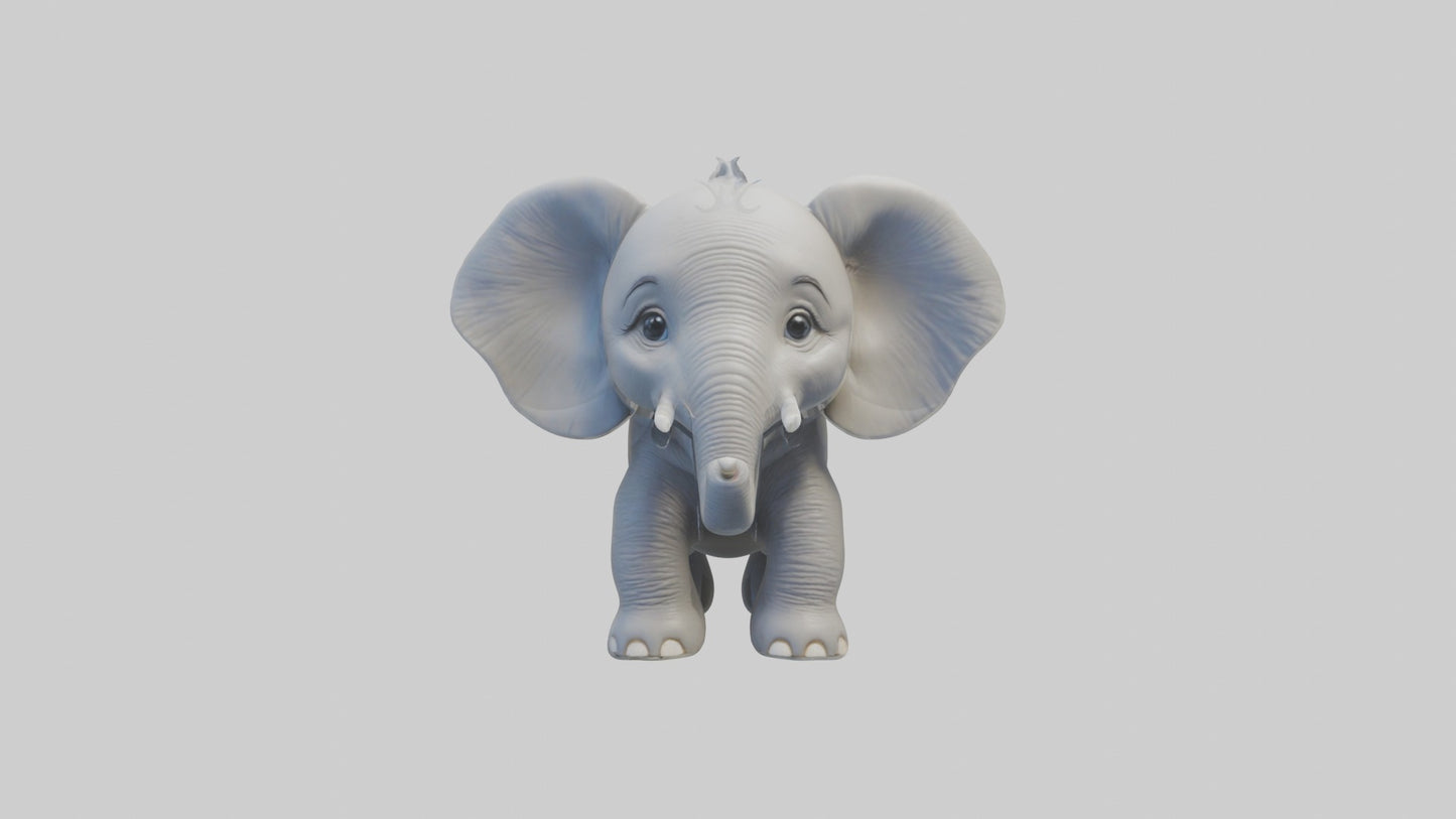 3D model Babyelephant Model 1 VR / AR / low-poly