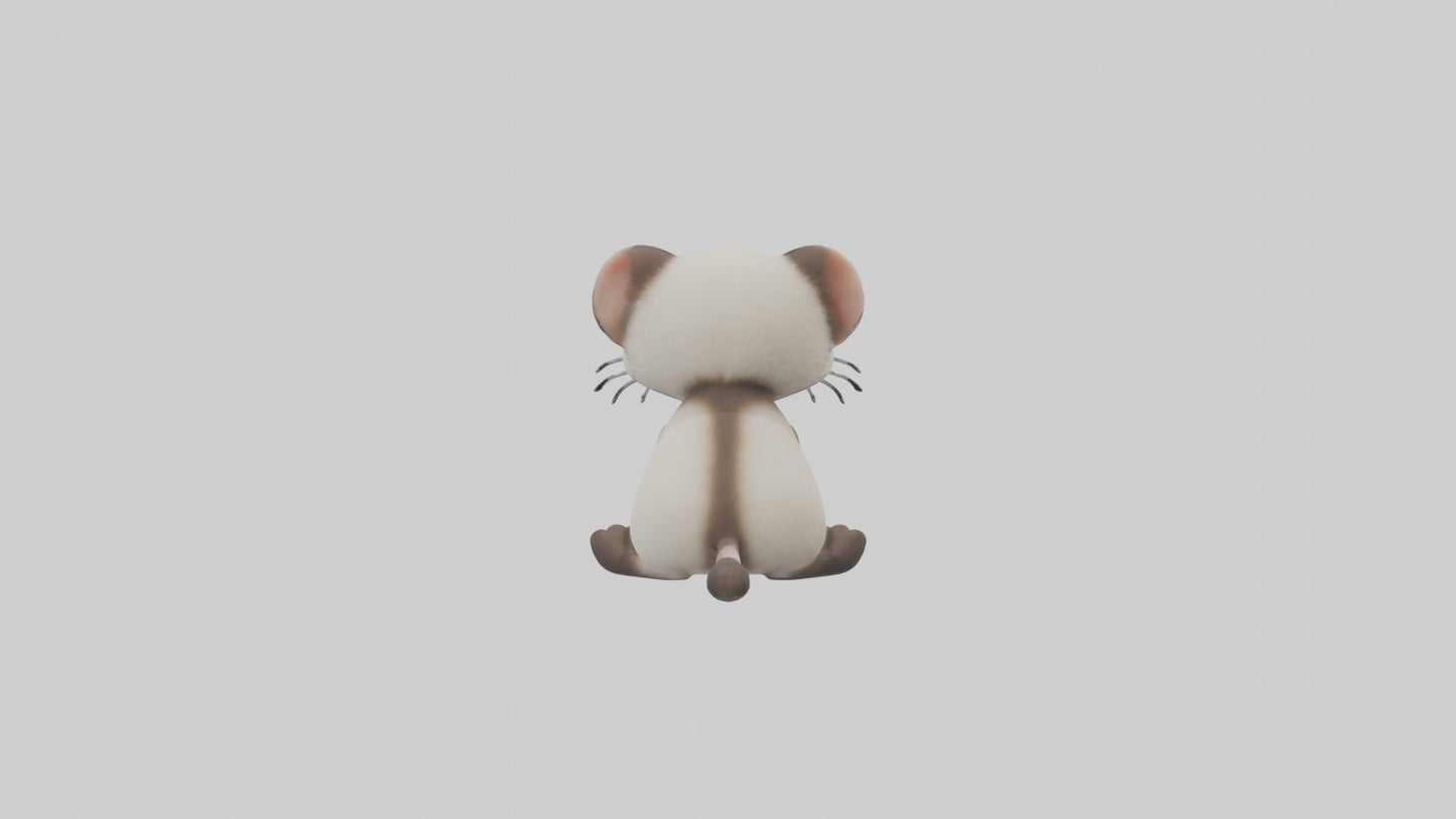 3D model Babyferret Model 1 VR / AR / low-poly