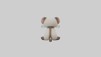 3D model Babyferret Model 1 VR / AR / low-poly