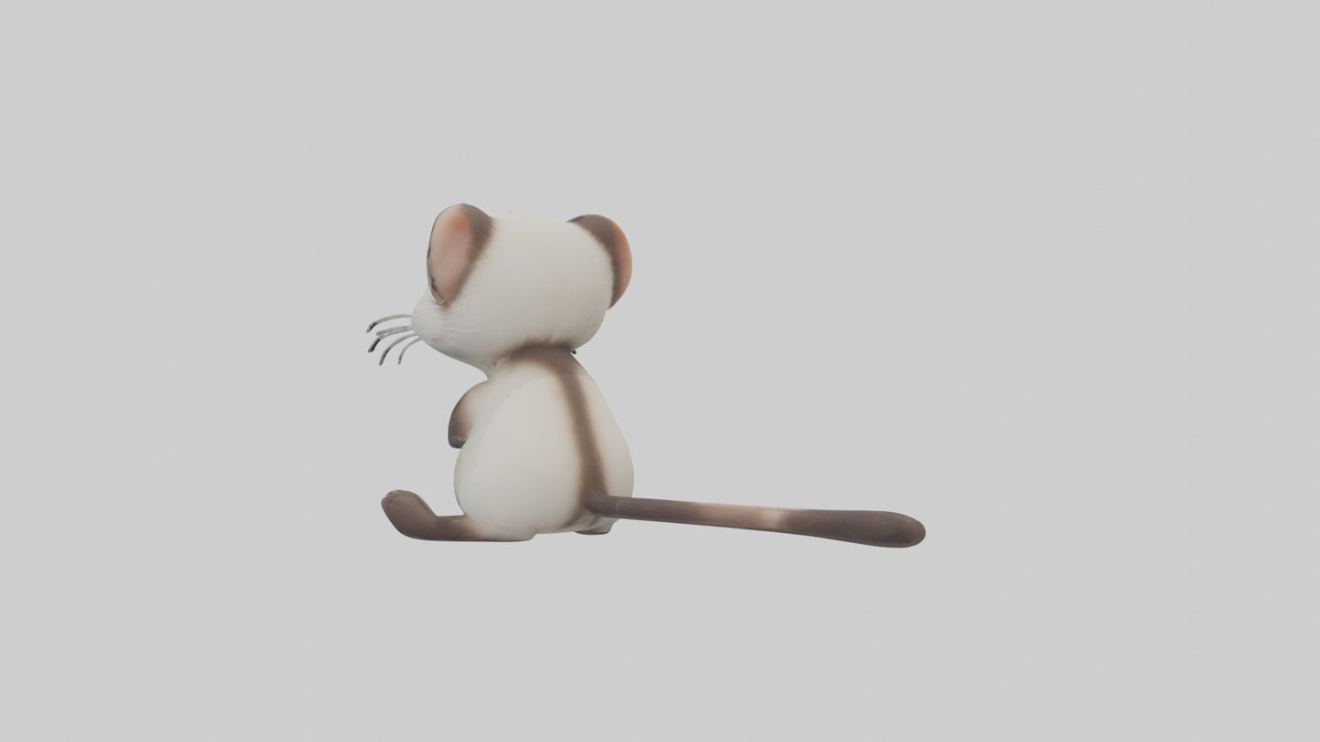 3D model Babyferret Model 1 VR / AR / low-poly