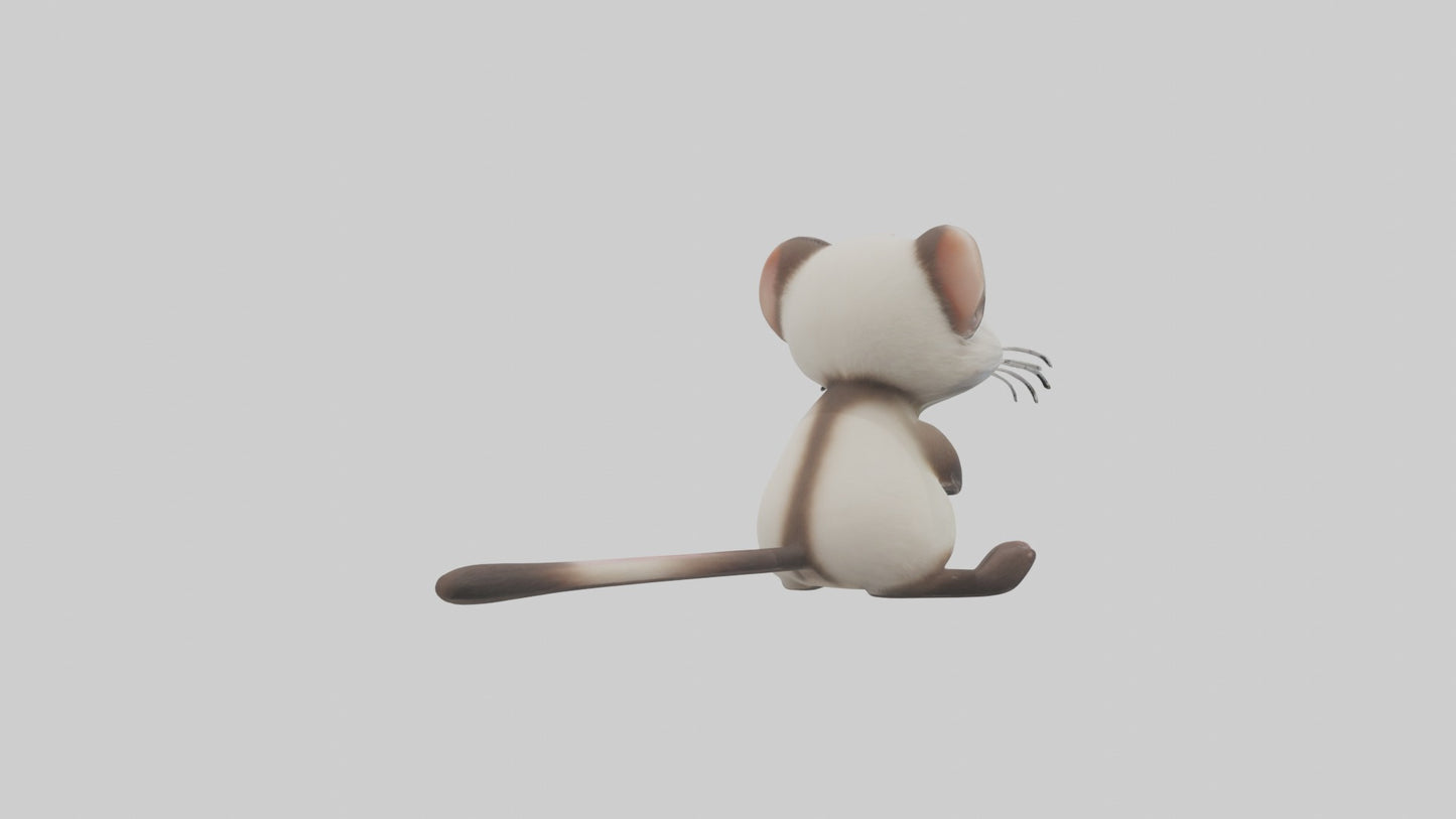 3D model Babyferret Model 1 VR / AR / low-poly