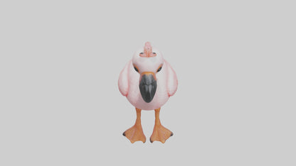 3D model Babyflamingo Model 1 VR / AR / low-poly