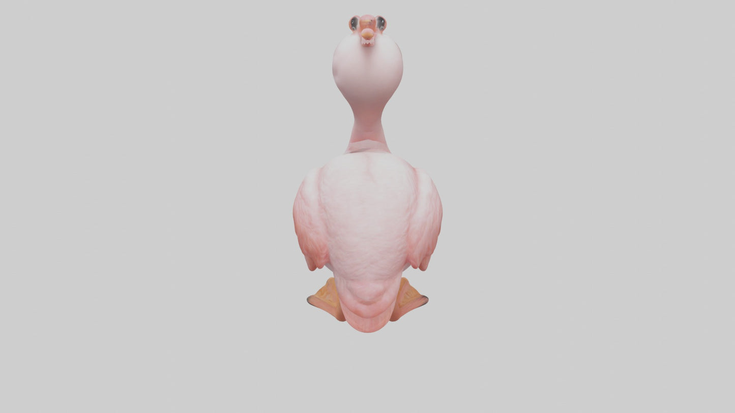 3D model Babyflamingo Model 1 VR / AR / low-poly