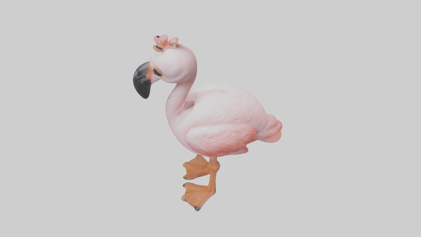 3D model Babyflamingo Model 1 VR / AR / low-poly