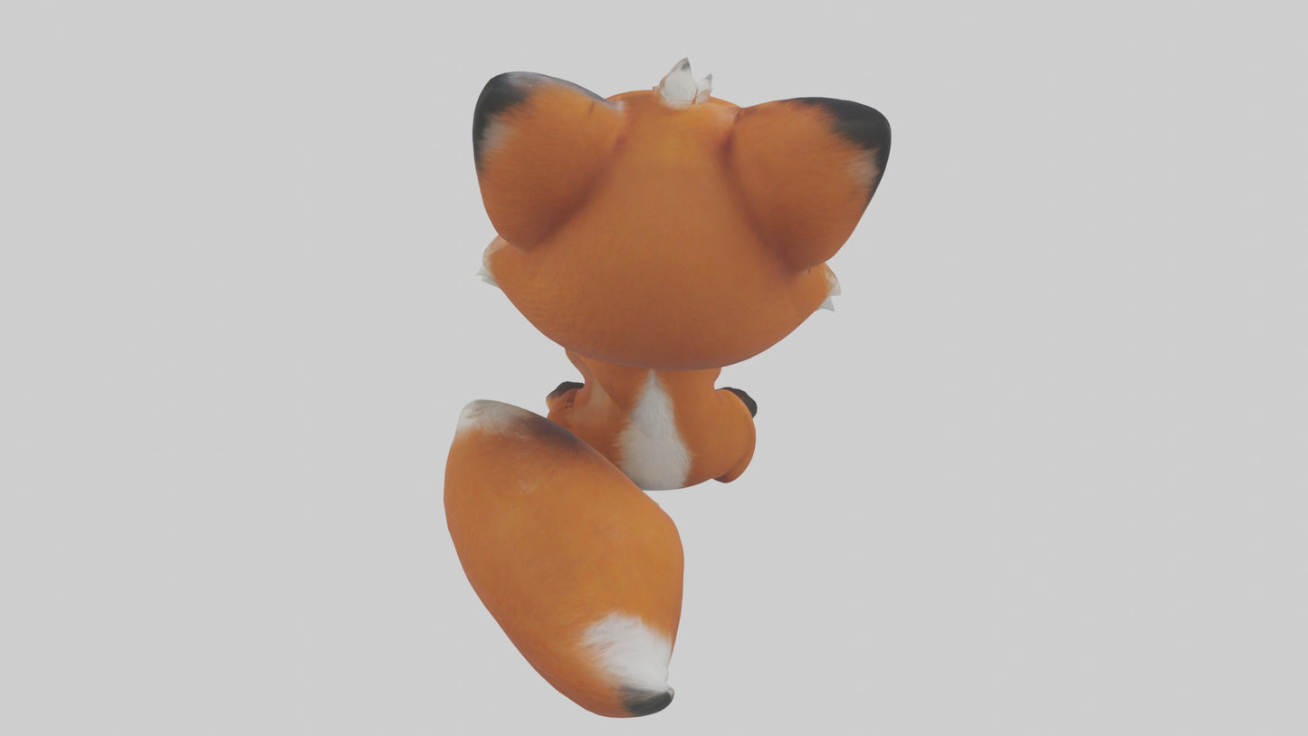 3D model Babyfox Model 1 VR / AR / low-poly