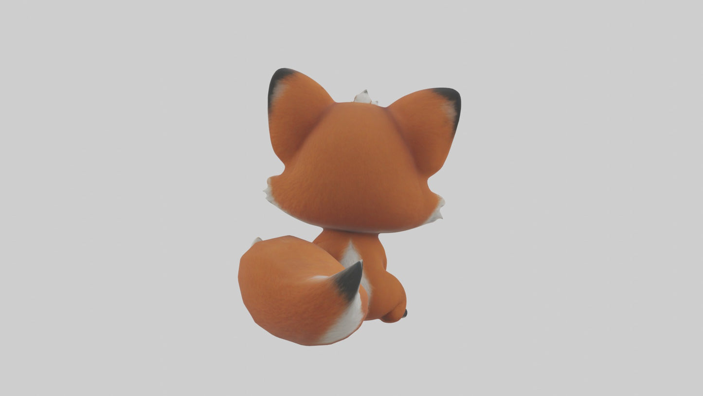 3D model Babyfox Model 1 VR / AR / low-poly