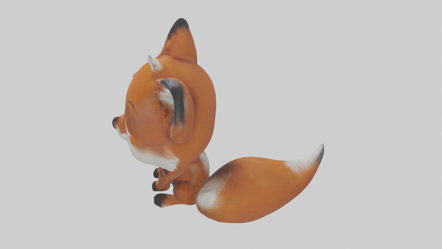 3D model Babyfox Model 1 VR / AR / low-poly