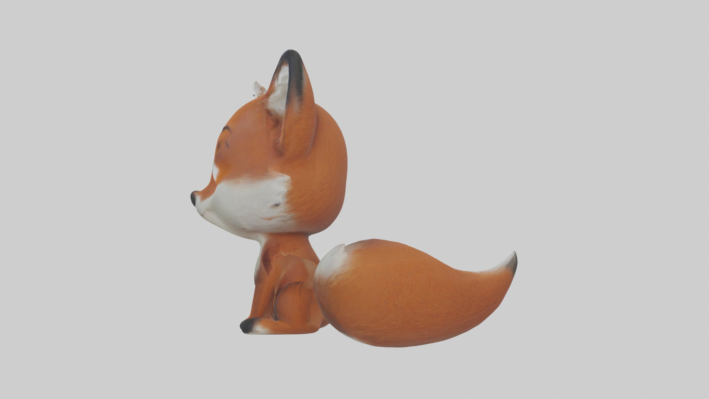 3D model Babyfox Model 1 VR / AR / low-poly