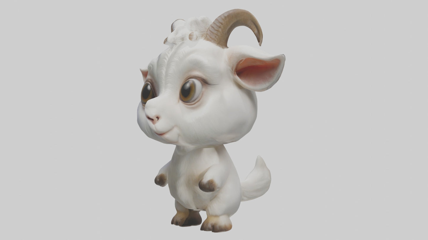 3D model Babygoat Model 1 VR / AR / low-poly