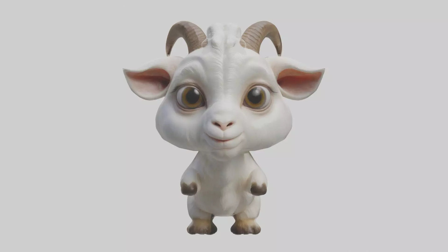 3D model Babygoat Model 1 VR / AR / low-poly