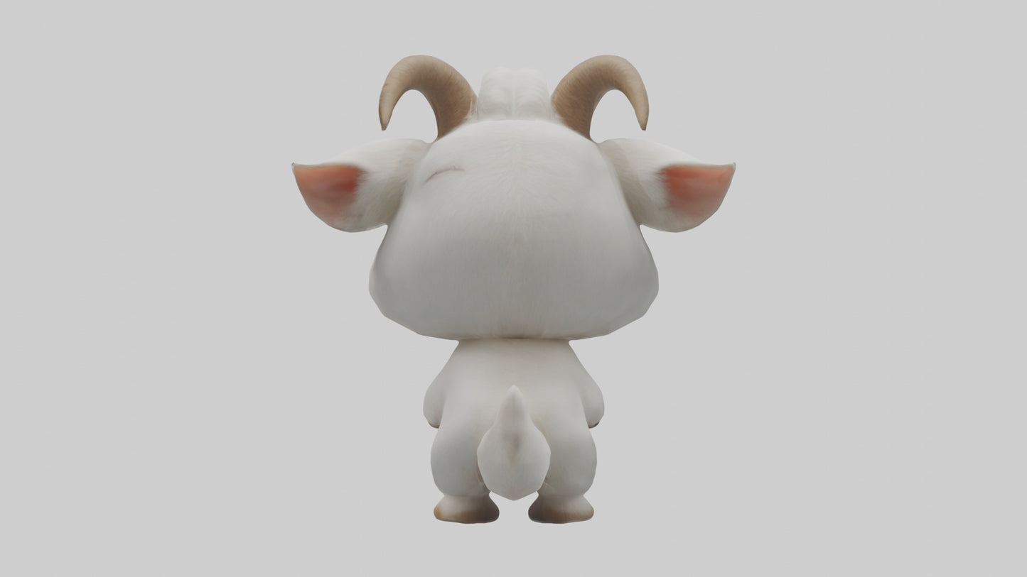 3D model Babygoat Model 1 VR / AR / low-poly