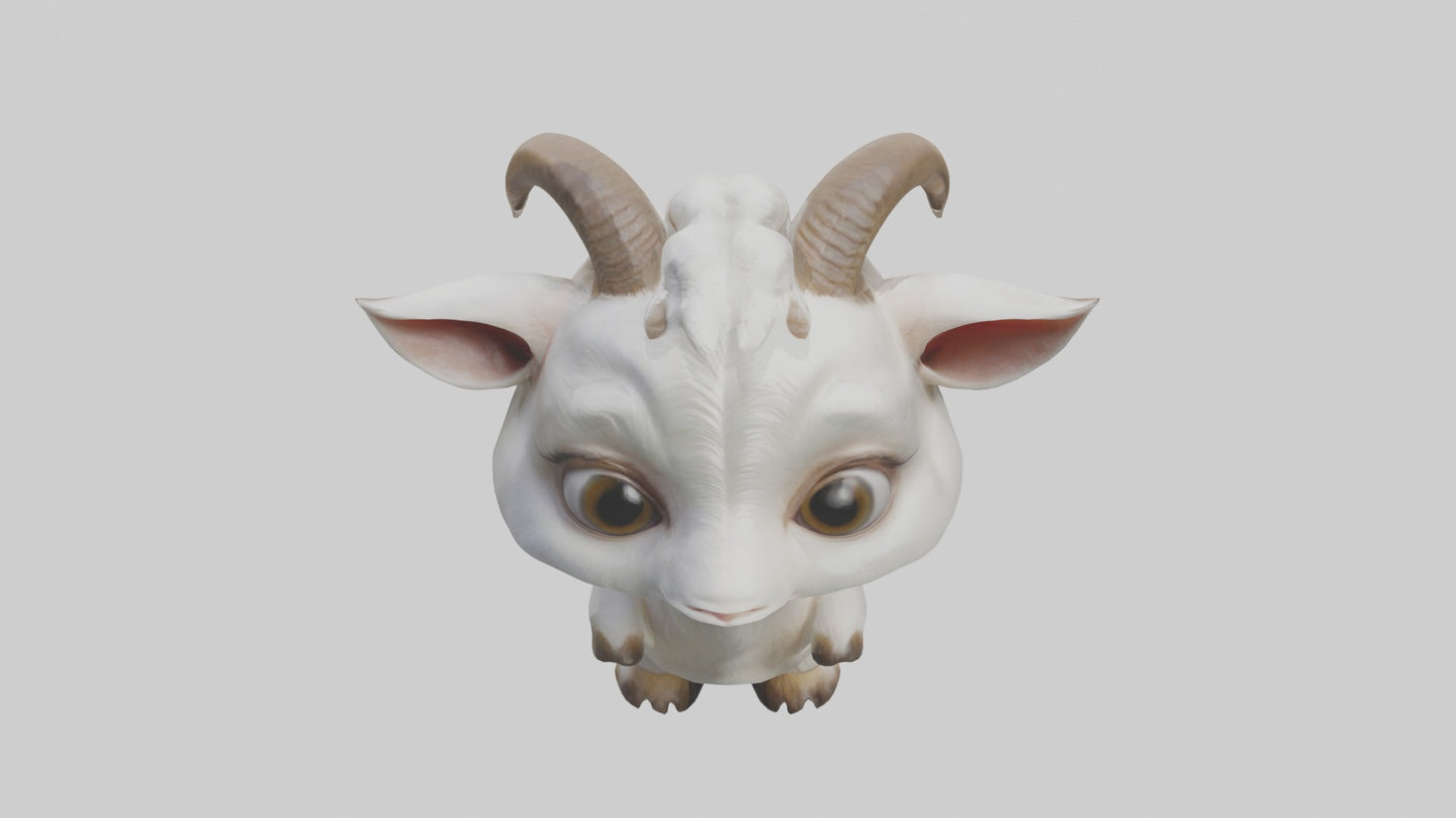 3D model Babygoat Model 1 VR / AR / low-poly