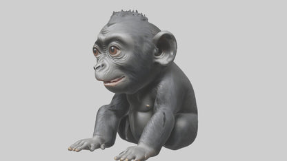3D model Babygorilla Model 1 VR / AR / low-poly