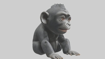 3D model Babygorilla Model 1 VR / AR / low-poly