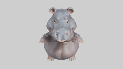 3D model Babyhippo Model 1 VR / AR / low-poly