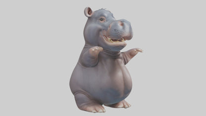 3D model Babyhippo Model 1 VR / AR / low-poly