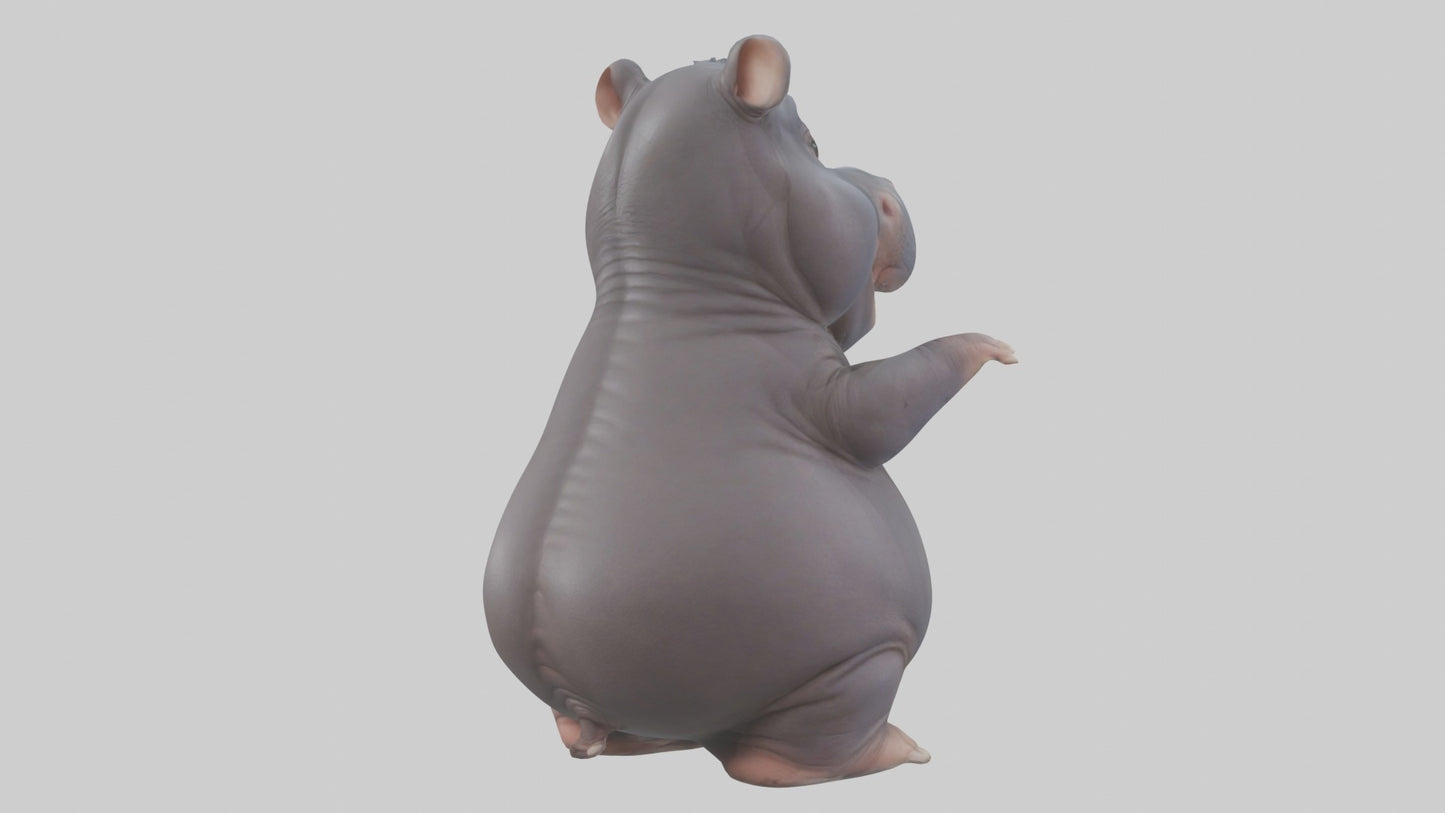 3D model Babyhippo Model 1 VR / AR / low-poly