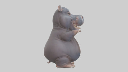 3D model Babyhippo Model 1 VR / AR / low-poly