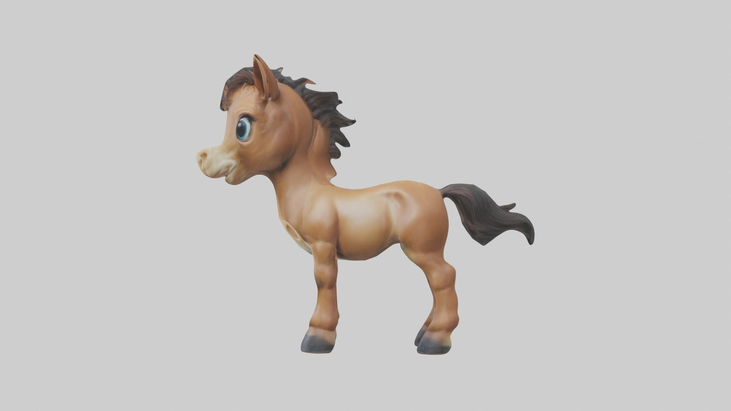3D model Babyhorse Model 1 VR / AR / low-poly