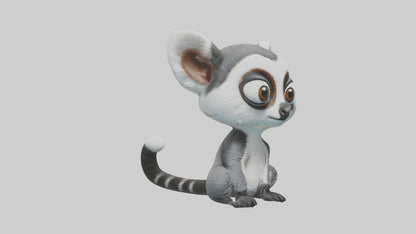 3D model Babylemur Model 1 VR / AR / low-poly