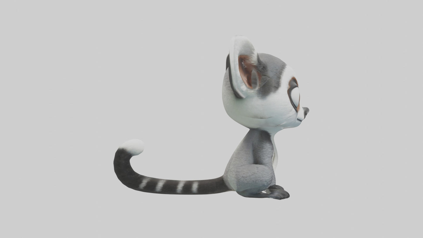 3D model Babylemur Model 1 VR / AR / low-poly